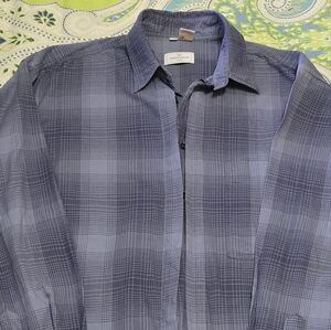 Valentino Button Up Plaid Dress Shirt